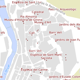 mapa barri vell girona Planol Ajuntament De Girona mapa barri vell girona